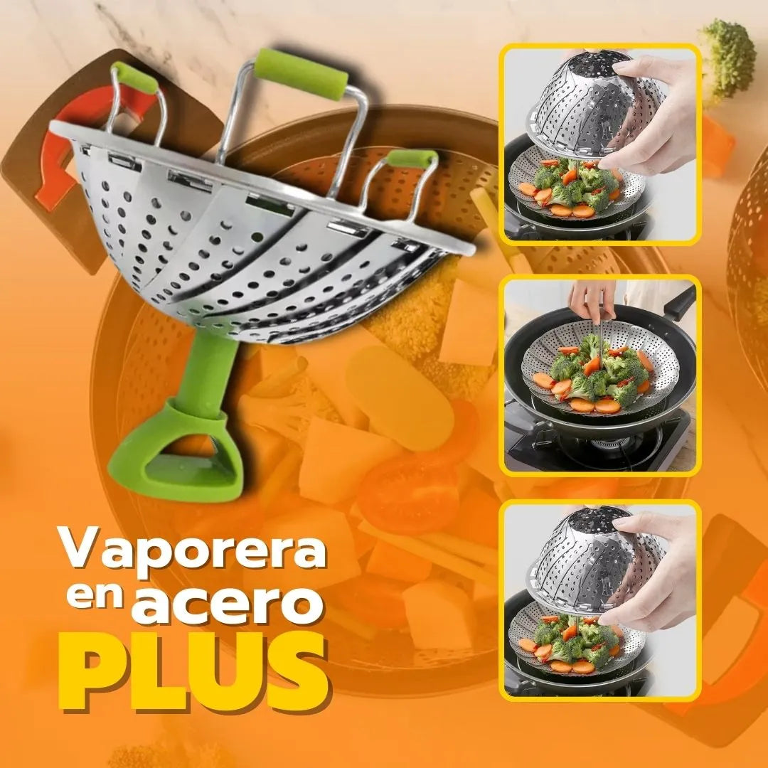 VAPORERA EN ACERO PLUS
