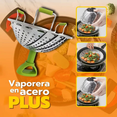 VAPORERA EN ACERO PLUS
