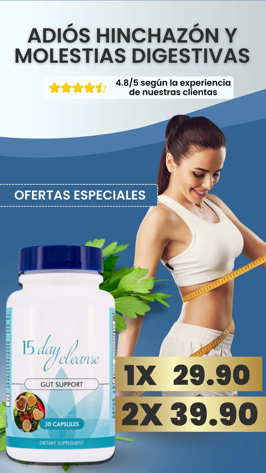 15 DAY CLEANSE - LIMPIADOR INTESTINAL EN 15 DÍAS