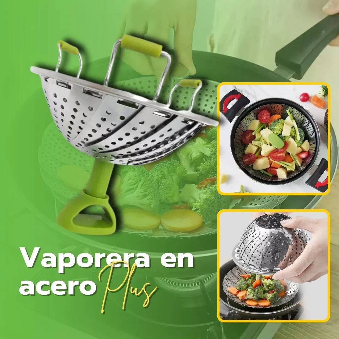 VAPORERA EN ACERO PLUS
