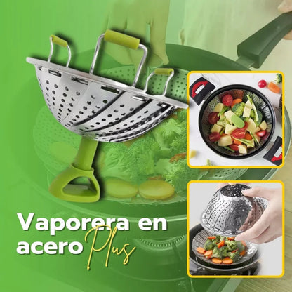VAPORERA EN ACERO PLUS