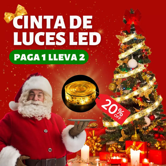 CINTA DE LUZ LED NAVIDEÑAS